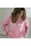 Unisex Men/Women Ribbon Colorful Custom Printed Cotton Oversized Hooded Sweatshirt