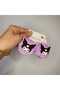 Pompon Buckle with Sultry Character + Pompon Cute Girl's Buckle Set (2 Pairs with Elastic) - 2