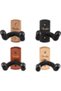 0991804042 Essentials Wall Guitar Hanger (Walnut) |   Walnut Patterned Wooden Base Classic - 5