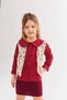 Girl's Vest, Knitwear, Skirt and Shirt 3-Piece Set - 2