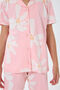 Girl's Shirt Collar Printed Summer Regular Fit Pink Pajama Set Rp3780-C-V2 - 3