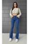 Liana Medium Blue Flared Jeans High Waist Spanish Jeans Shaping / Sculpting (Extra Comfortable)