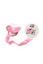 PACIFIER WITH HOLDER (0 +)-Pink