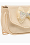 Embellished Bow Crossbody Bag with Chain Strap - H 8 x W 12.5 cms - 5