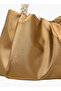 Ruched Crossbody Bag with Pearl Embellished Handle - H 13 x W 23 cms - 6