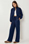 Modal Top and Bottom Set with Flap Pockets - 3