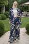 Patterned Top-Bottom Modest Kimono Set