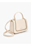 Braided Satchel Bag with Detachable Strap - H 15 x W 21 cms - 3