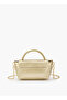 Top Handle Crossbody Bag with Detachable Chain Strap - H 13 x W 17 cms - 5