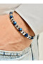 Silver and Navy Blue Steel Men's Bracelet Frj10133A-L 2 Year Warranty Gift Boxed