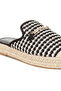 Women Raffia Slip-On Mules in Black - 4