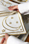 طقم تقديم طعام الإفطار المطرز بتصميم رمضان - 24 قطعة لـ 6 أشخاص - 5