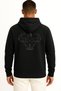 Hooded Gym Back Chest and Back Printed Unisex Sweatshirt - 2