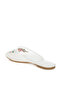 Women Floral Embroidered Mesh Mules in White - 3
