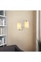 Stylish Chrome Glass Sconce E27 Compatible for Living Room and Entrance - 4