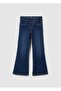 Girls' Flare Denim Blue Jeggings