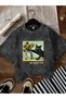 Van Gogh Black Cat and Sunflowers Art Print Women's T-Shirt - Casual