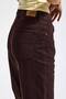 Women's Dark Brown Doris 7S6-81 Straight Fit High Waist 100% Cotton Denim Jean - 3