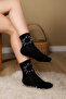 4 Pairs Women Men Colorful Patterned White College Socks Cotton Unisex White Socks - 4