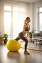 Pilates Ball 65 cm Pilates Ball Inflation Pump 8 Color Options - 5