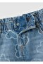 Girls' Regular Fit Blue Denim Skirt - 3