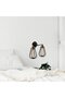 Stylish Tufted Black Metal Sconce E27 Wall Lamp 15X20X32 cm Living Room Lighting - 3