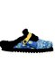 Women's Vegan Leather Blue Plush Slippers - Vincent Van Gogh the Starry Night Design - 4
