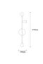Rustic 3-Piece Sconce with White Metal Body and Fuzzy Lighting for Living Room - 5