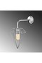 Chrome Plated Metal Sconce E27 Wall Lamp 20X37X43 cm Living Room Lighting - 4