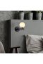 Black Sconce Wall Lamp with Tufts G9 Compatible 10X22X17 cm Bedroom Lighting - 3