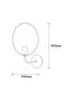 Circle Nuw Stylish Metal Body Single Sconce with Black Finish E27 Compatible - 5