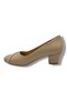 8643-26 Skin Leather Stripe Stone Thick Heel Women's Shoes 38-42 - 3