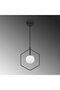 Geometric Stylish Glass Single Sconce with Black Finish E27 Compatible - 5