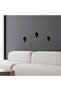 Metal Body Sconce with Tufts in Black, Modern Lighting for Reading Corner and Entrance - 2