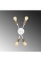 White Metal Sconce with Tufts E27 Wall Lighting 17X8X40 cm Living Room - 4