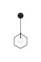 Geometric Stylish Glass Single Sconce with Black Finish E27 Compatible - 6