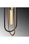 Black Metal Sconce with Tufts E27 Compatible 14X17X45 cm Living Room Wall Lamp - 3