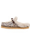 Women's Vegan Leather Cream Plush-Lined Slippers - Warner Bros Leopard Bugs Bunny Design - 3
