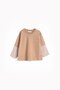 Embroidered Long Sleeve T-Shirt – Brown