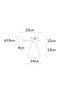 White Metal Sconce E27 Wall Lamp 14X25X25 cm Living Room Lighting - 3