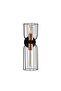 Black Metal Sconce with Tufts E27 Wall Lamp 14X22X45 cm Living Room Lighting