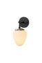 Stylish Metal Body Single Pendant Chandelier with Tufts Black for Bedroom and Living Room E14 - 5