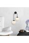 Jewel Stylish Metal Body Sconce with Fur in Black for Reading and Relaxing - 3