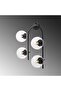 Black Sconce Wall Lamp with Tufts E14 40X26X62 cm Living Room Lighting - 5
