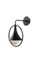 Black Metal Sconce with Tassels E27 Wall Lamp 25X29X38 cm Living Room and Hallway Lighting - 4