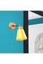 Gold Metal Sconce Wall Lamp E27 Compatible 14X25X25 cm Bedroom and Living Room Lighting - 5
