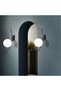 Stylish Glass Single Sconce with Furred Black E27 Compatible Bedroom and Living Room Lighting