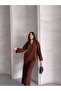 Polo Yaka Corded Fabric Bottom-Top Knitwear Set - 4