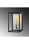 Stylish Tufted Black Metal Sconce E27 Wall Lamp 17X19X28 cm Bedroom and Living Room Lighting - 3