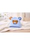 0-12 Months Baby Beanie Hat with Teddy Bear Applique and Ear Accessories, Star Detail, Soft Textured Unisex - 3